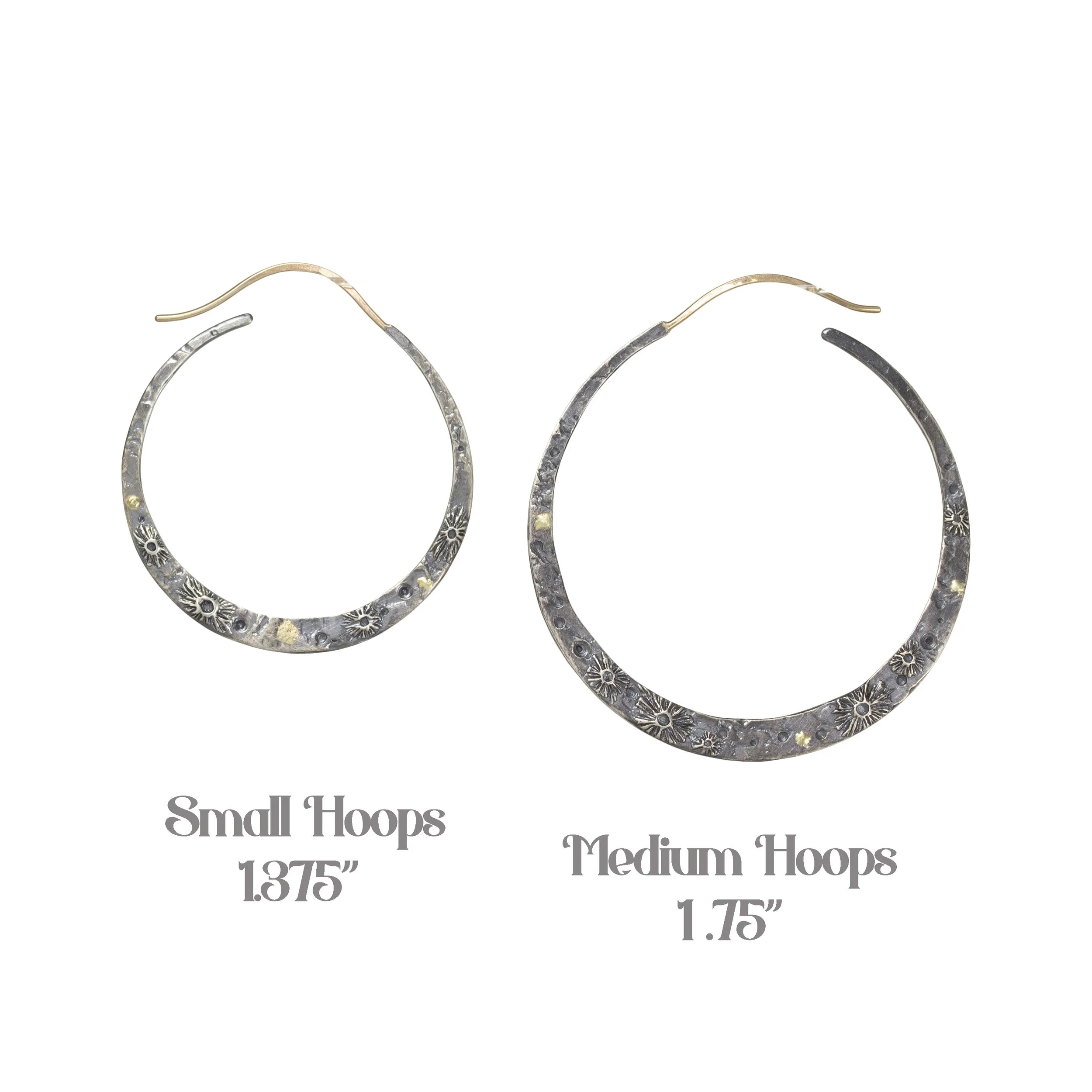 Medium Crescent Moon Hoops — Luana Coonen Jewelry